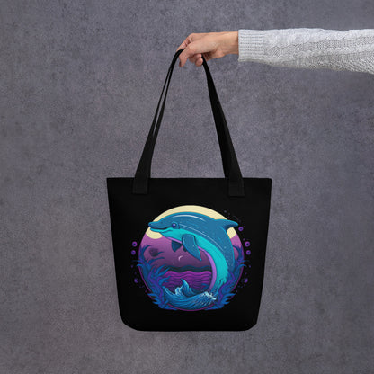 Delightful Dolphin Tote Bag