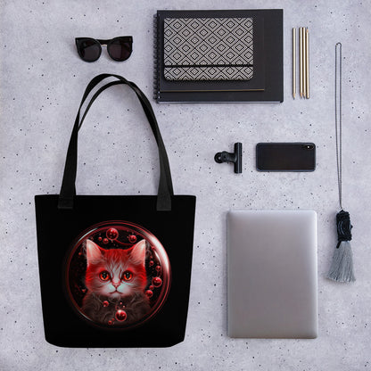 Kindled Kitten Tote Bag