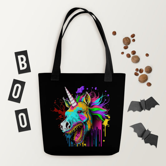 Zombie Unicorn Tote Bag