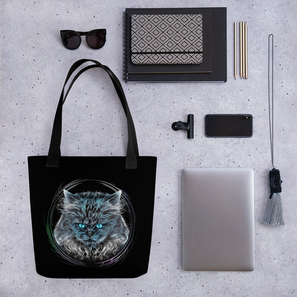 Curious Cat Tote Bag