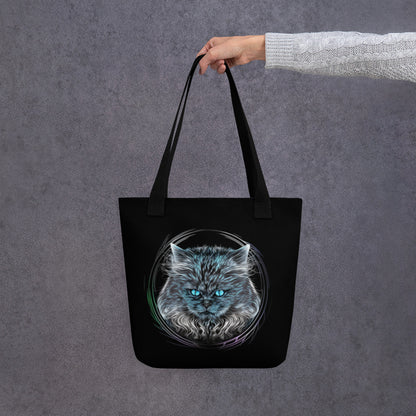 Curious Cat Tote Bag