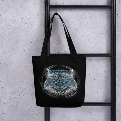 Curious Cat Tote Bag