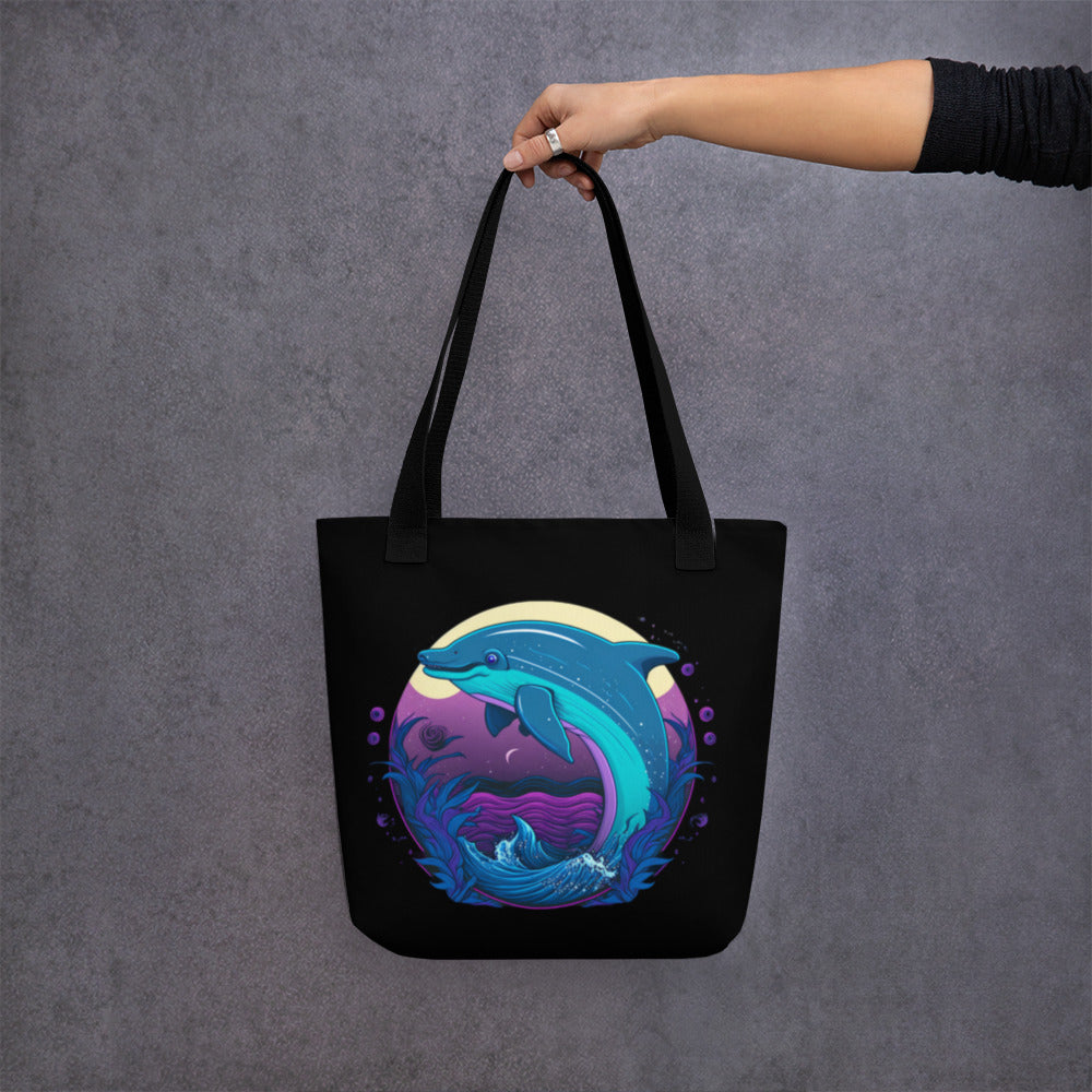 Delightful Dolphin Tote Bag