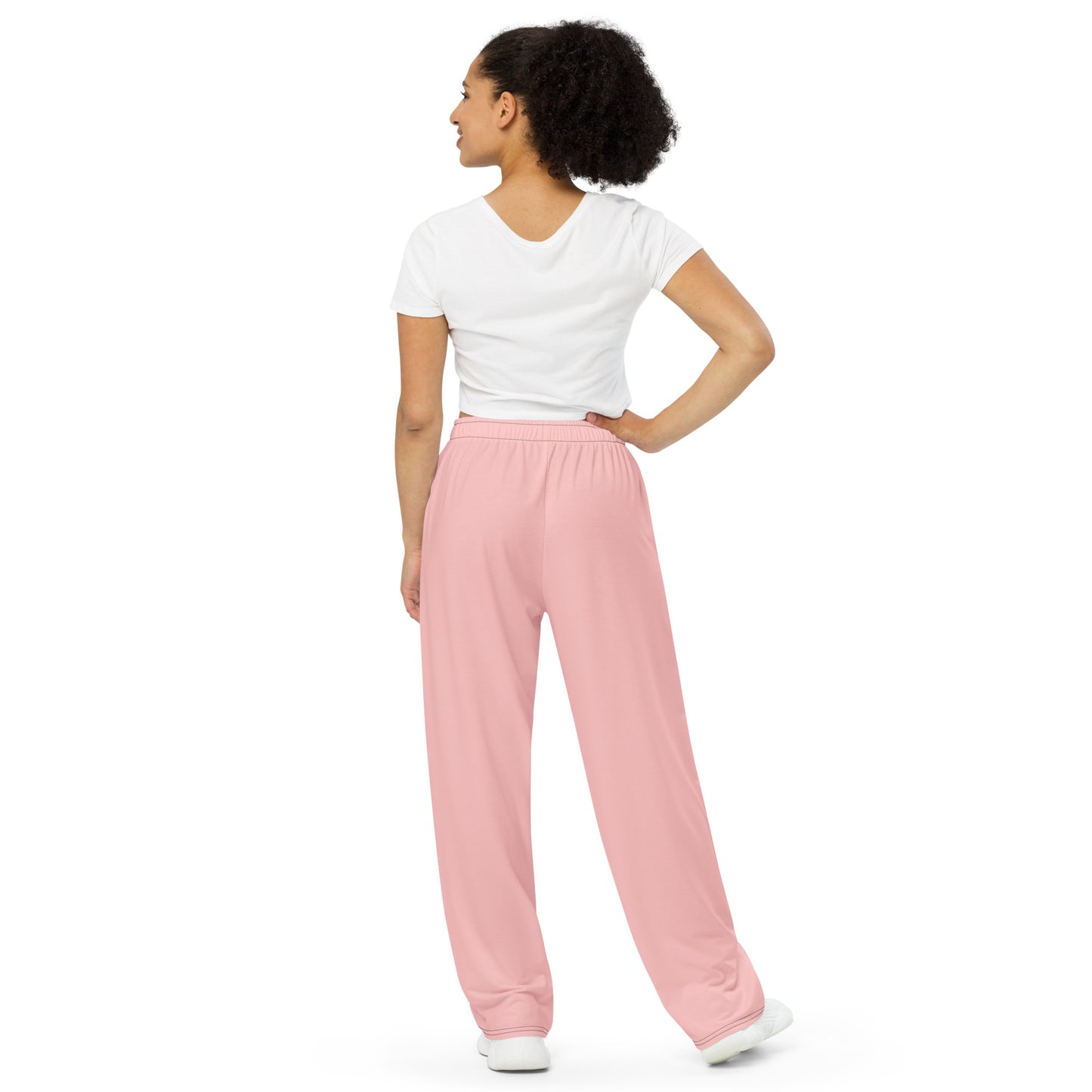 Pink KBBNG Stripe Wide-Leg Pants