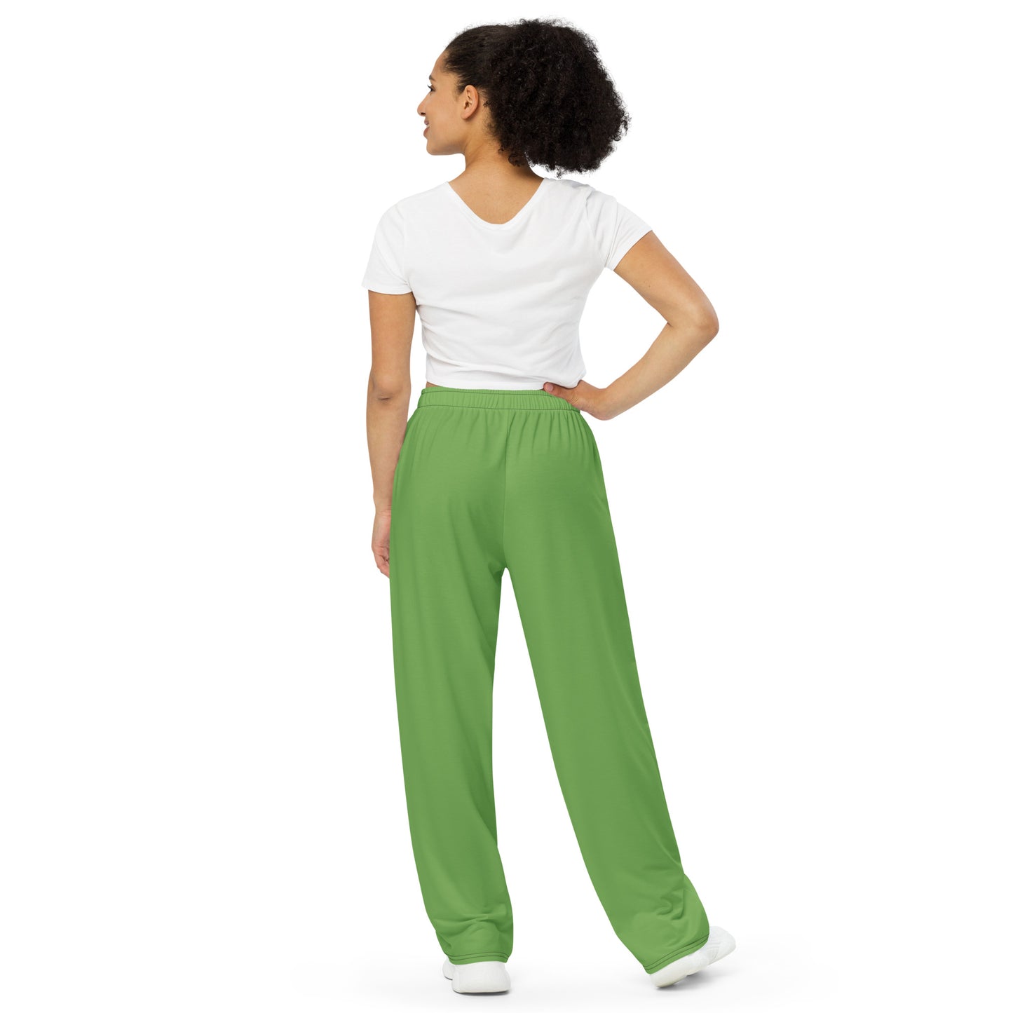 Green KBBNG Stripe Wide-Leg Pants