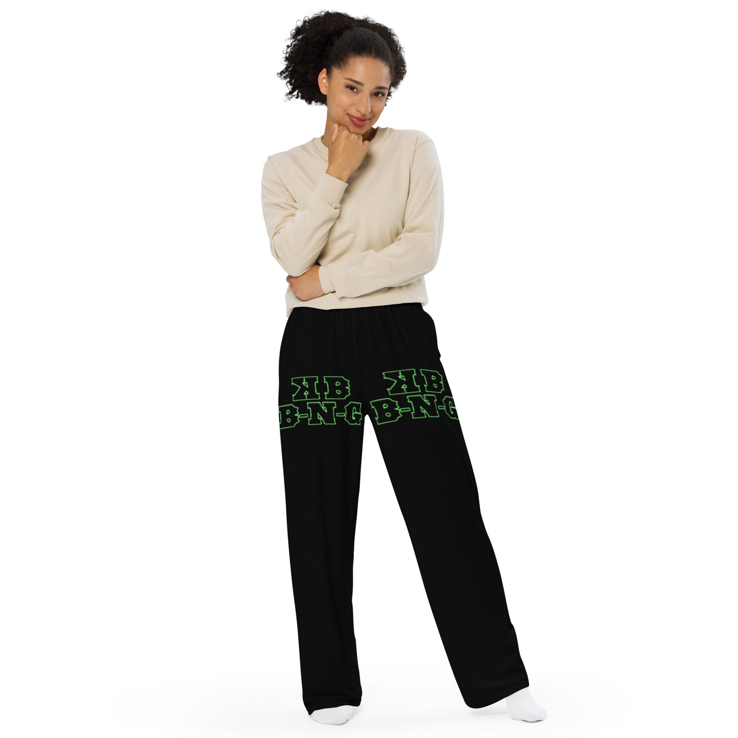 KBBNG Minimalist Unisex Wide-Leg Pants