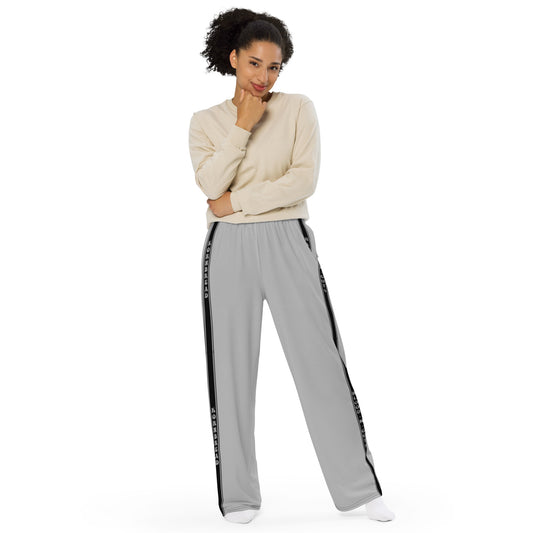 Grey KBBNG Stripe Wide-Leg Pants