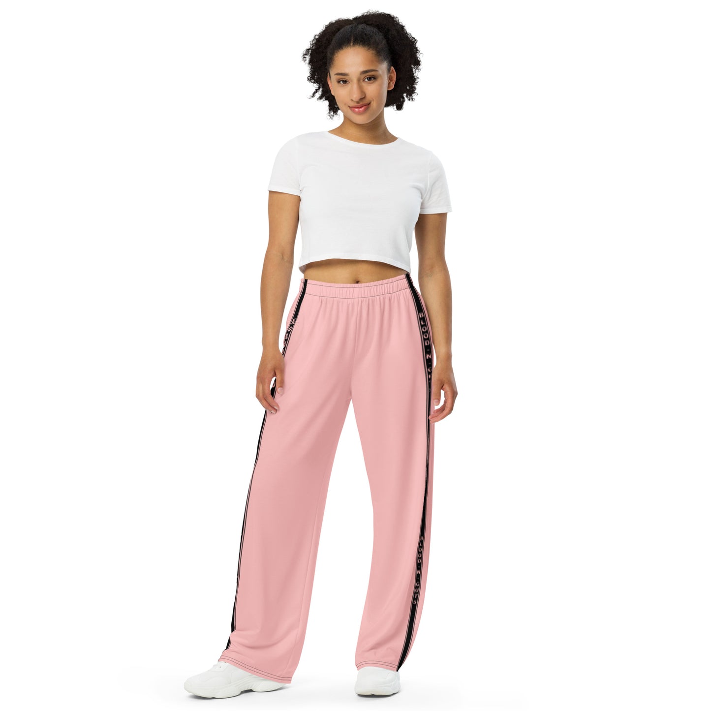 Pink KBBNG Stripe Wide-Leg Pants