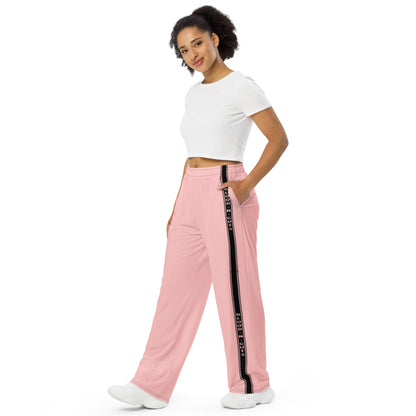 Pink KBBNG Stripe Wide-Leg Pants