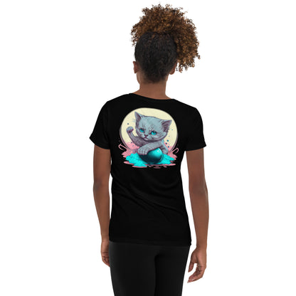 Cuddle Kitty Women's Athletic T-shirt