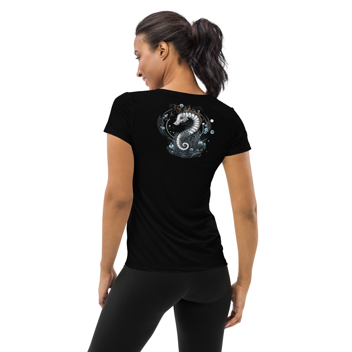 Stoic Seahorse Women's Athletic T-shirt