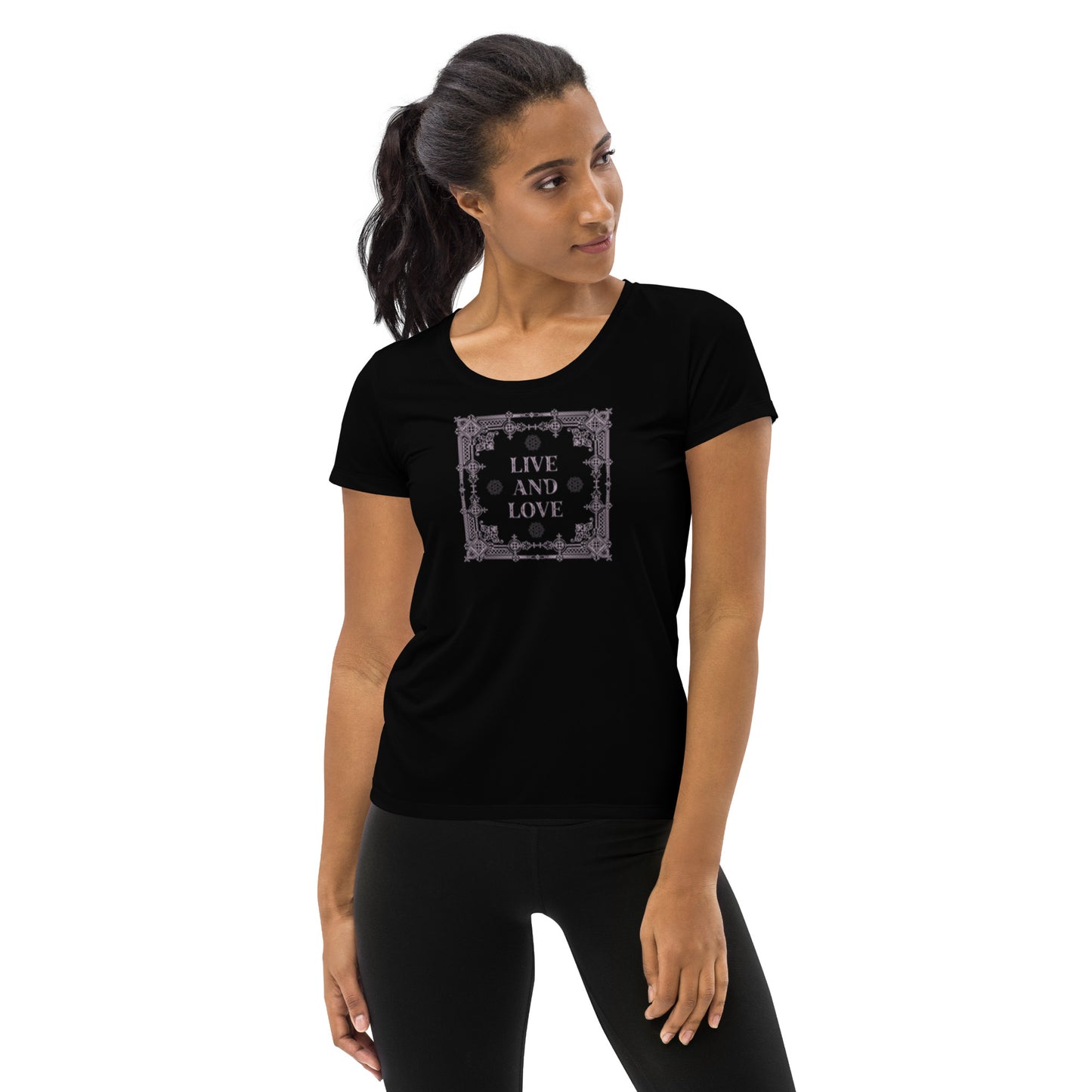 Live And Love  Women's Athletic T-shirt