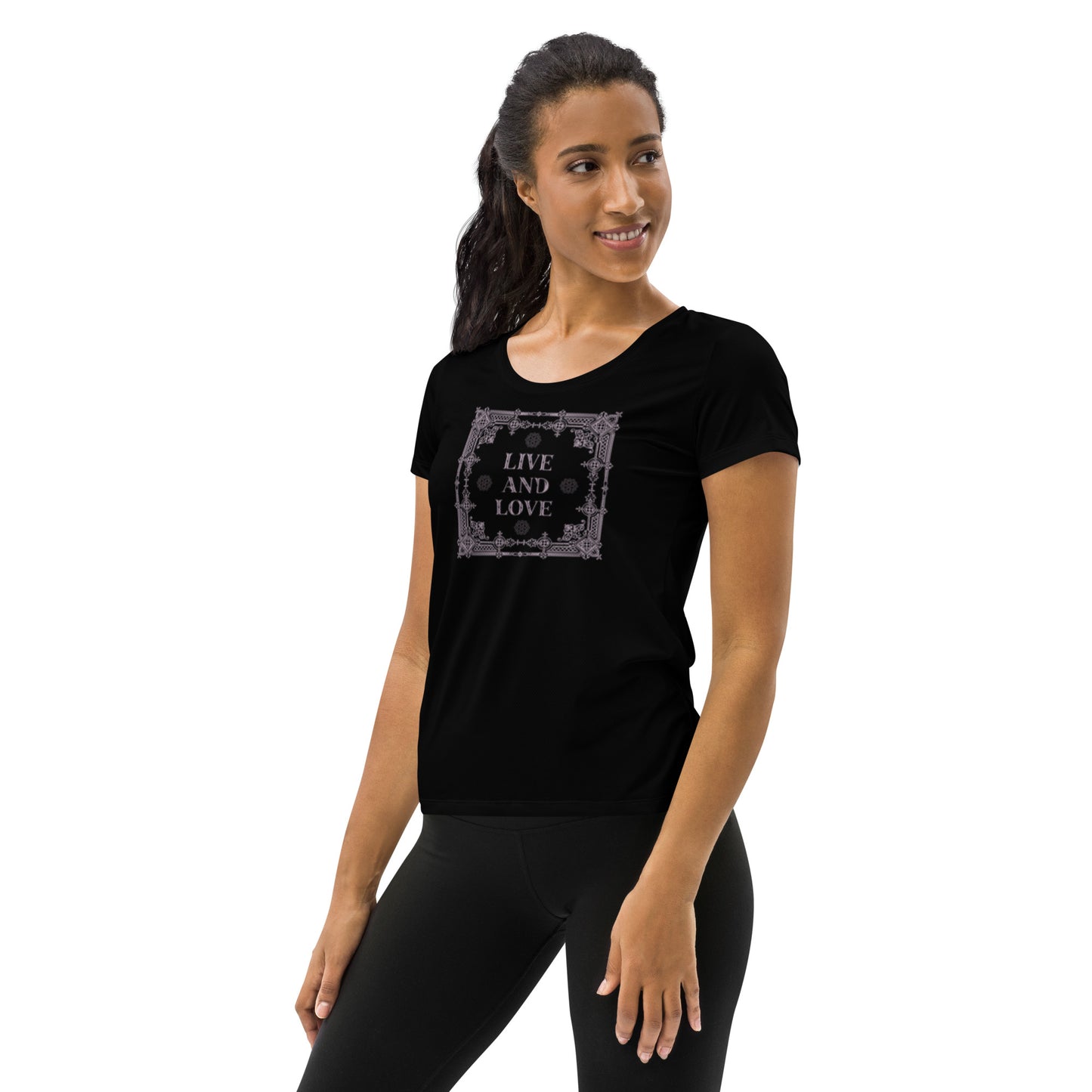 Live And Love  Women's Athletic T-shirt