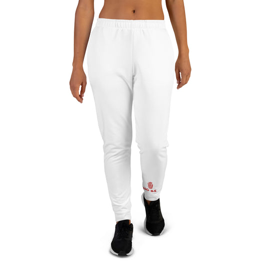 "No B.S." Women's Joggers (White)