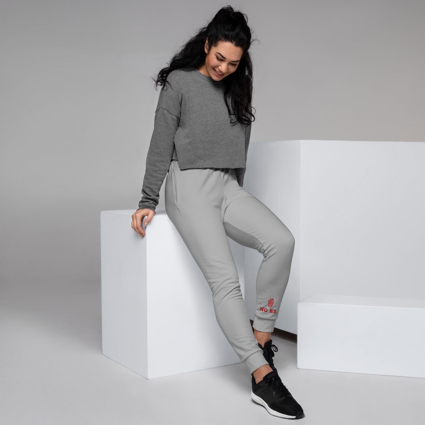 "No B.S." Women's Joggers (Grey)