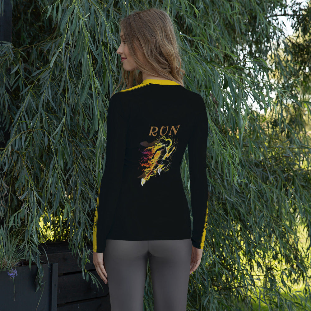 "Run" Women's Rash Guard