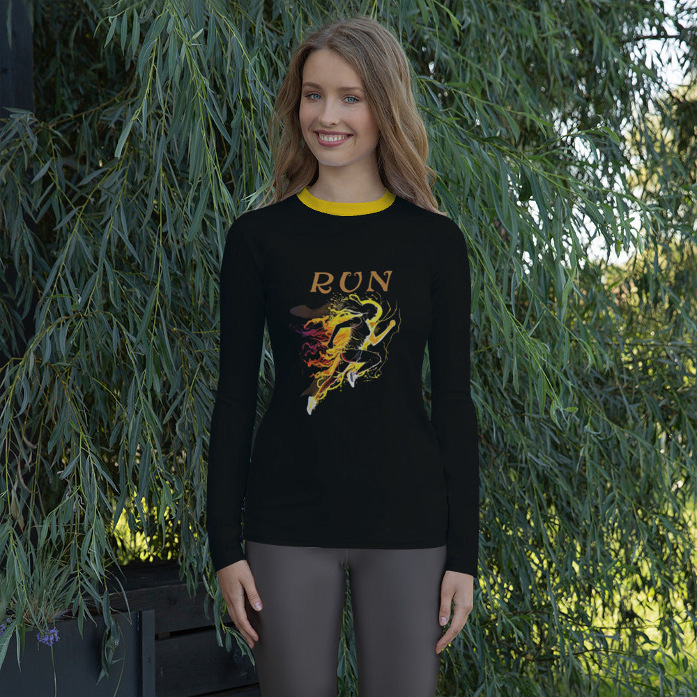 "Run" Women's Rash Guard