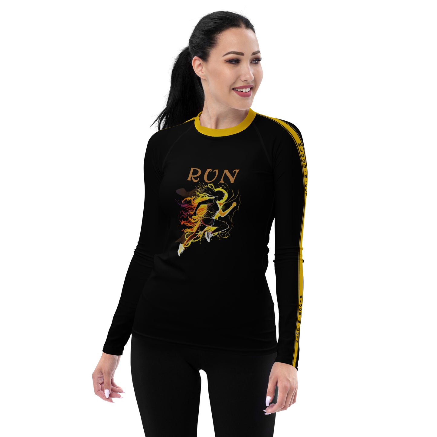 "Run" Women's Rash Guard