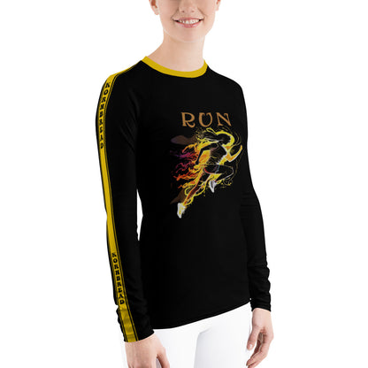 "Run" Women's Rash Guard