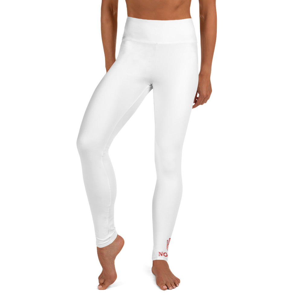 "No B.S." Yoga Pants/Leggings (White)
