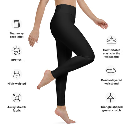 "No B.S." Yoga Leggings (Black)