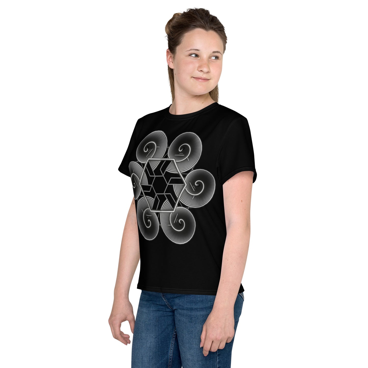Swirl Youth Crew Neck T-Shirt