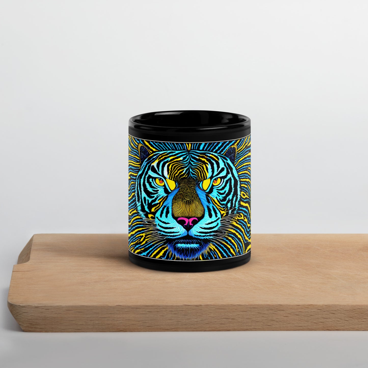 Tigress Black Glossy Mug