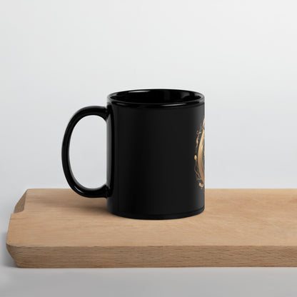 "Otterly" Delightful Black Glossy Mug