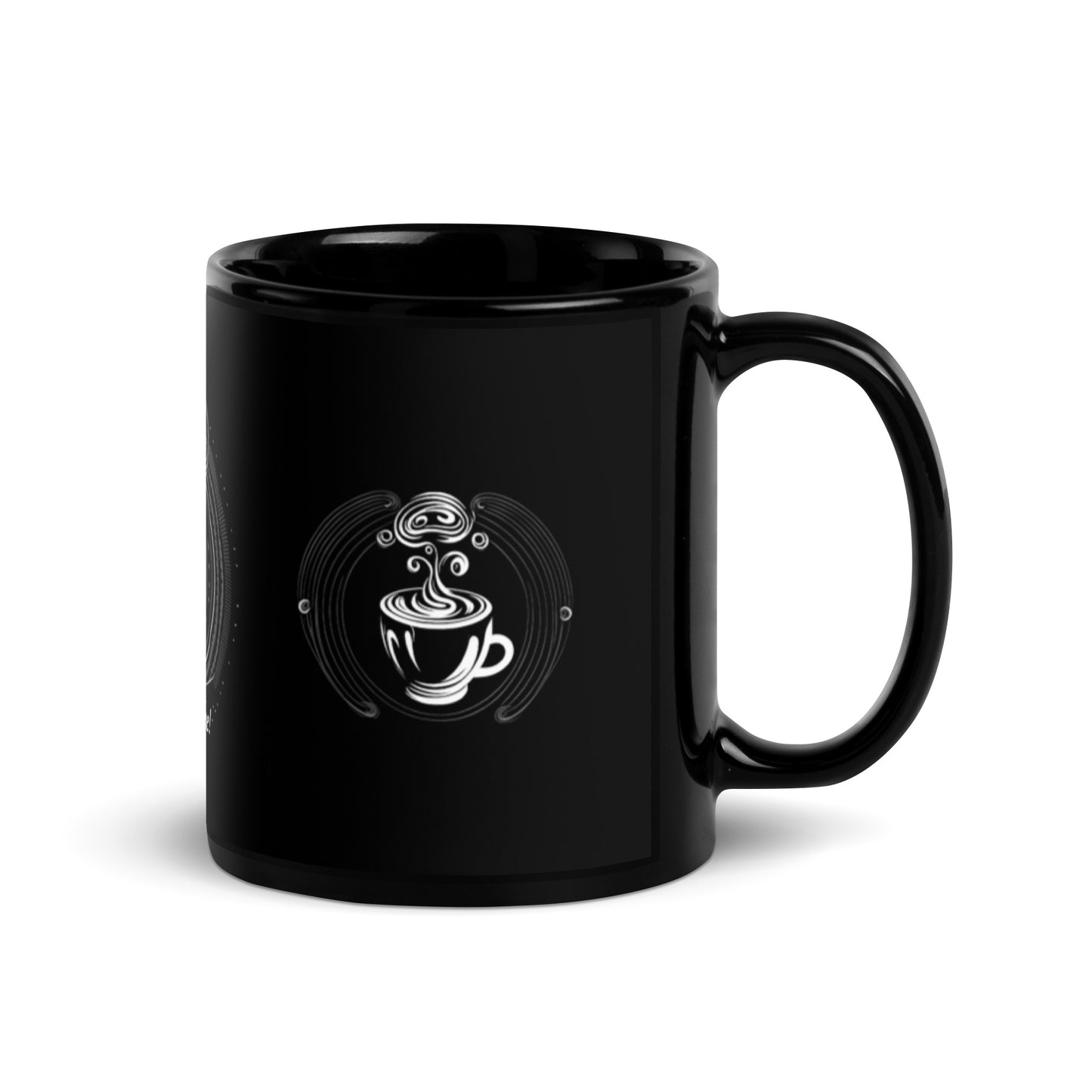 "I Love Coffee!" Black Glossy Mug