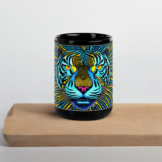 Tigress Black Glossy Mug