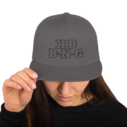 KBBNG Black Snapback Hat