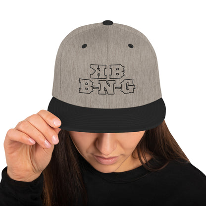 KBBNG Black Snapback Hat