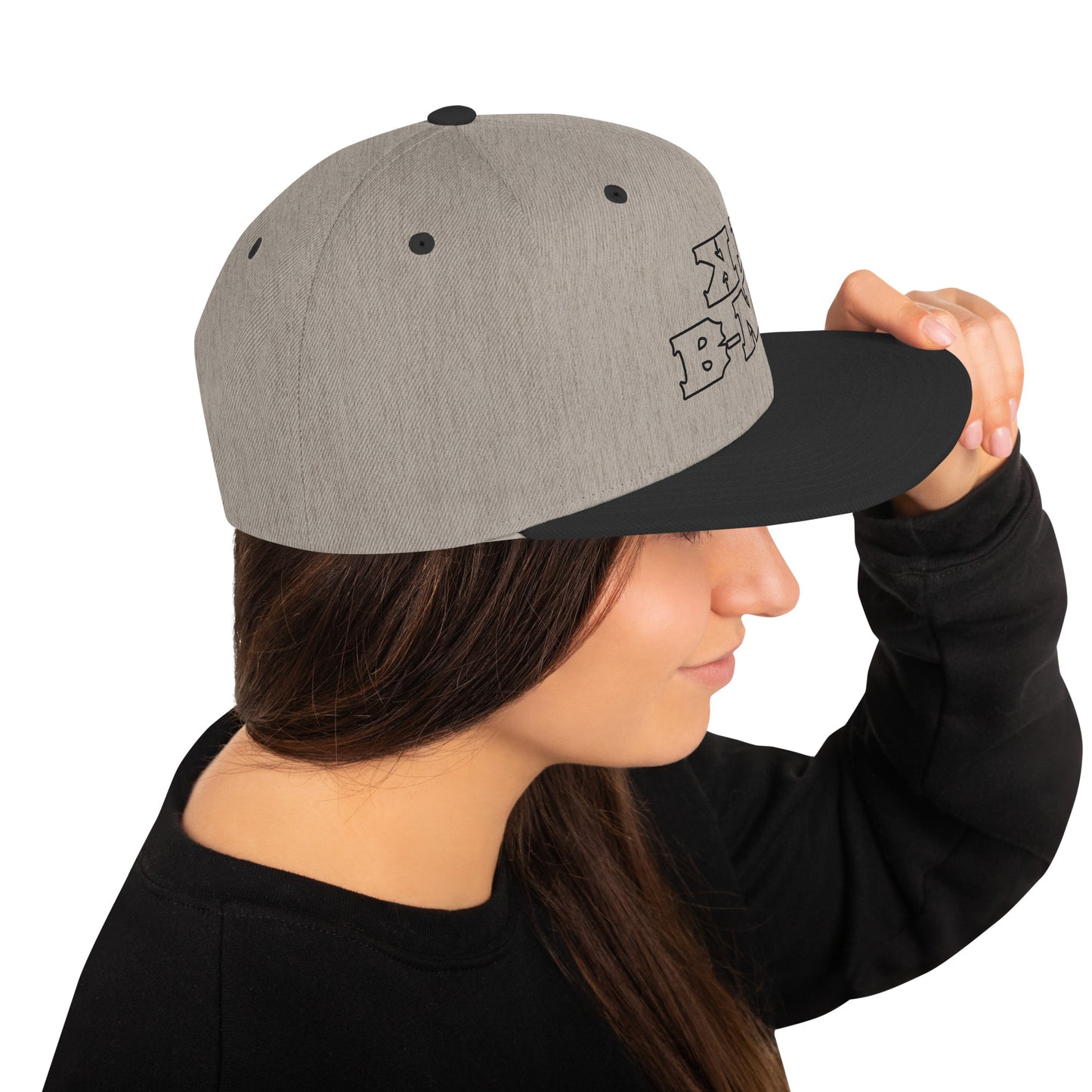 KBBNG Black Snapback Hat