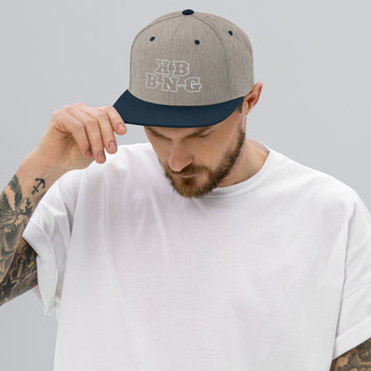 KBBNG White Snapback Hat