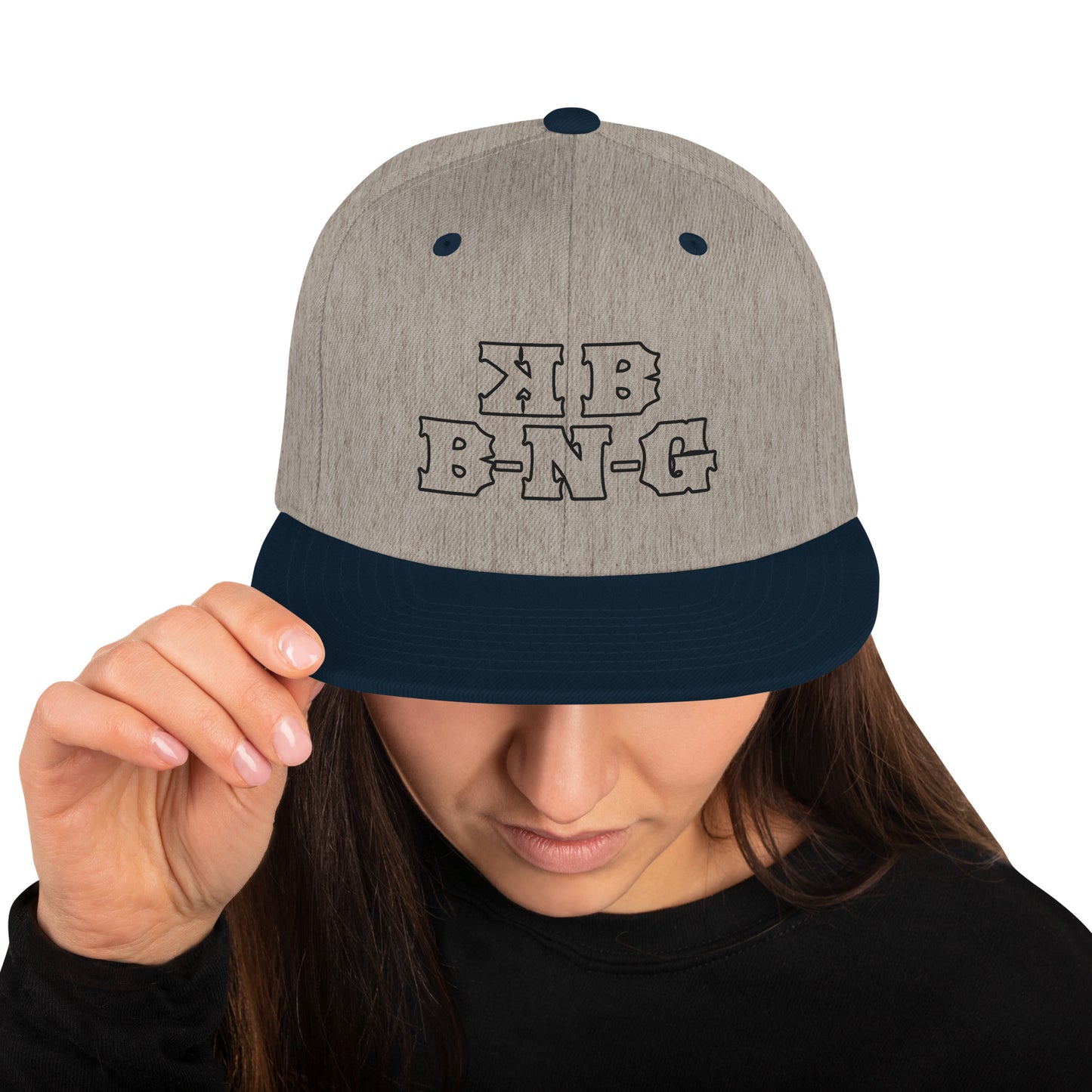 KBBNG Black Snapback Hat