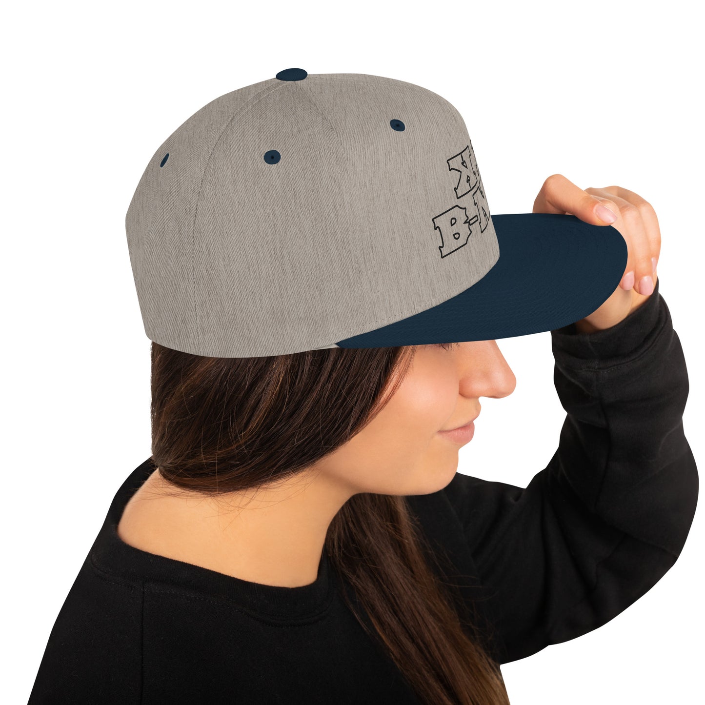 KBBNG Black Snapback Hat