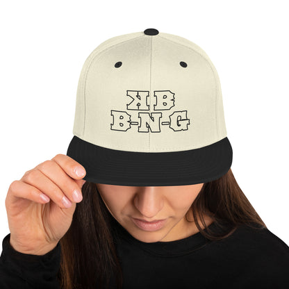 KBBNG Black Snapback Hat