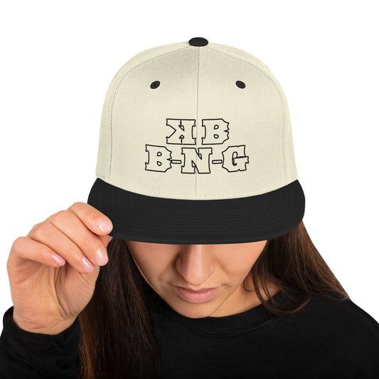 KBBNG Black Snapback Hat