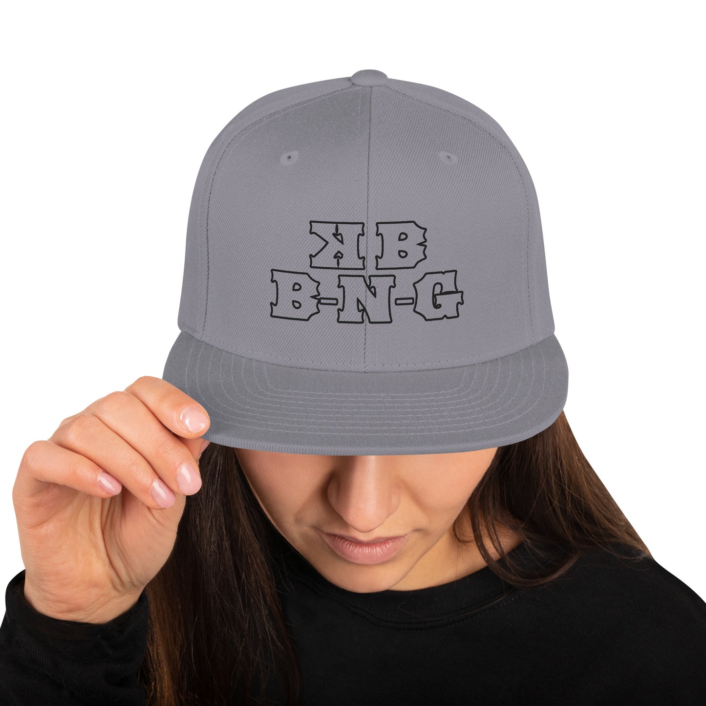 KBBNG Black Snapback Hat