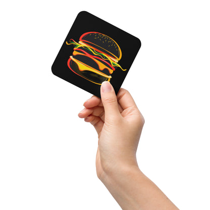 Cheeseburger Cork-Back Coaster