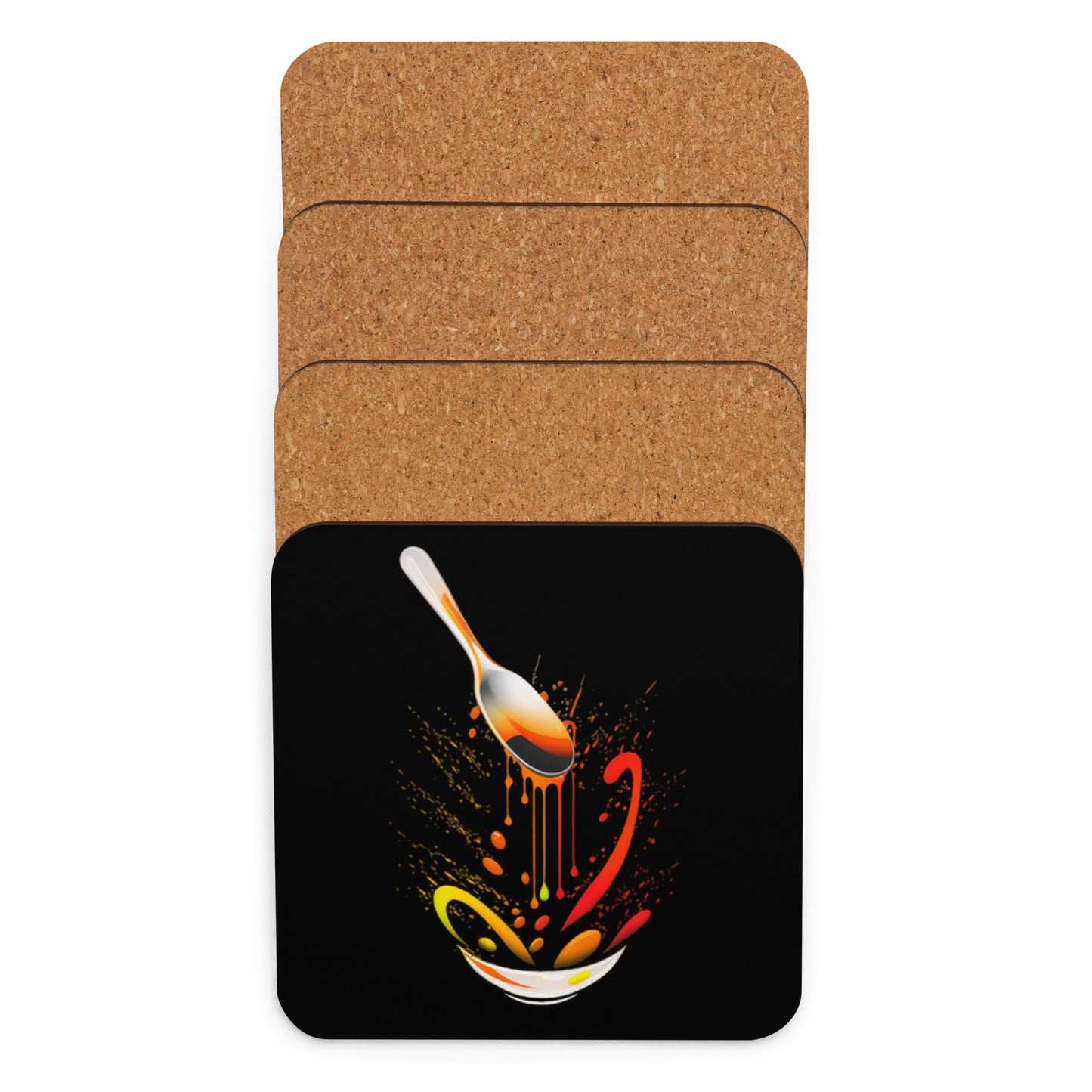 Dripping Spoon Cork-Back Coaster