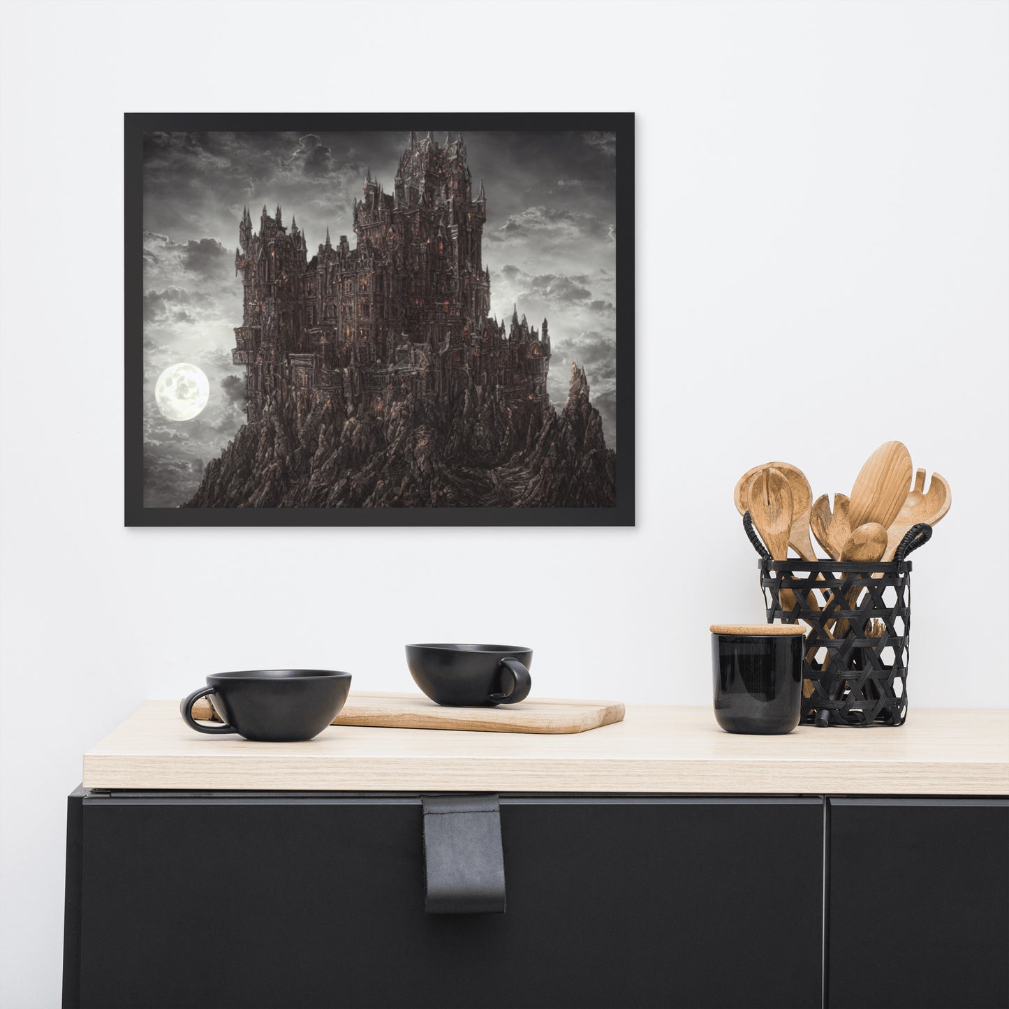 Dusk Castle Framed Poster