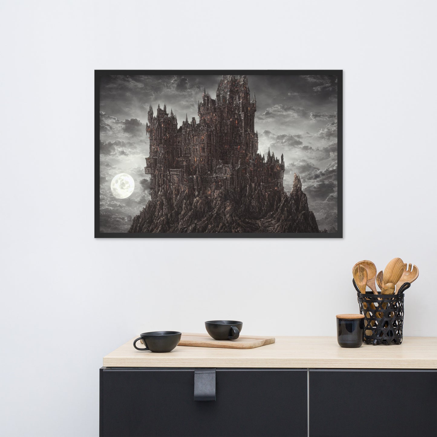 Dusk Castle Framed Poster