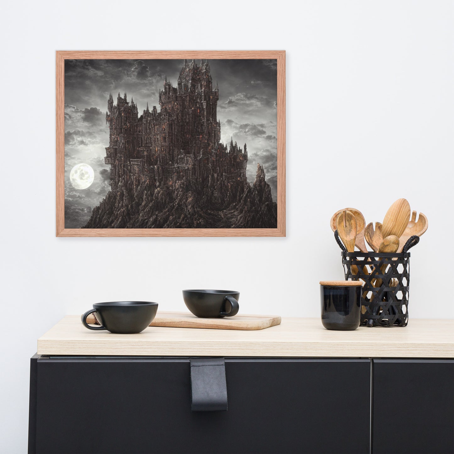 Dusk Castle Framed Poster