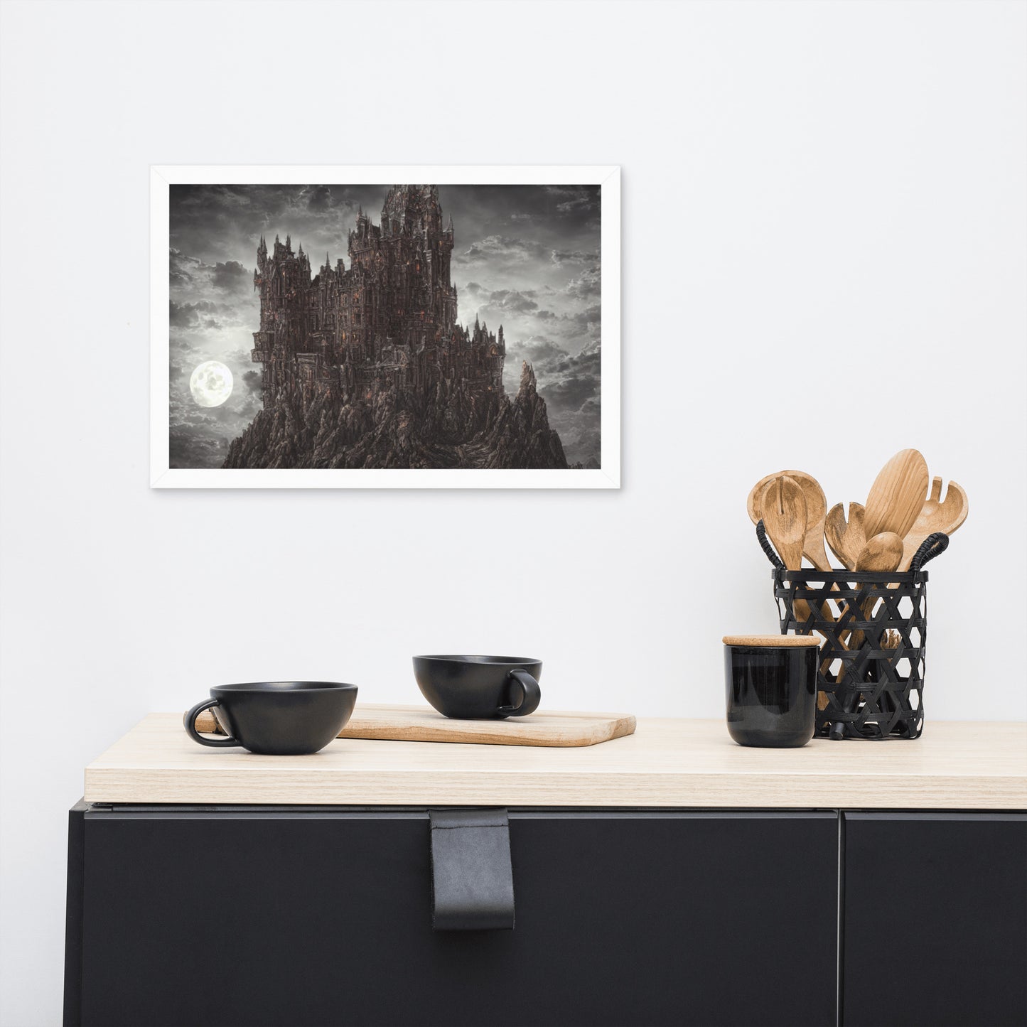 Dusk Castle Framed Poster