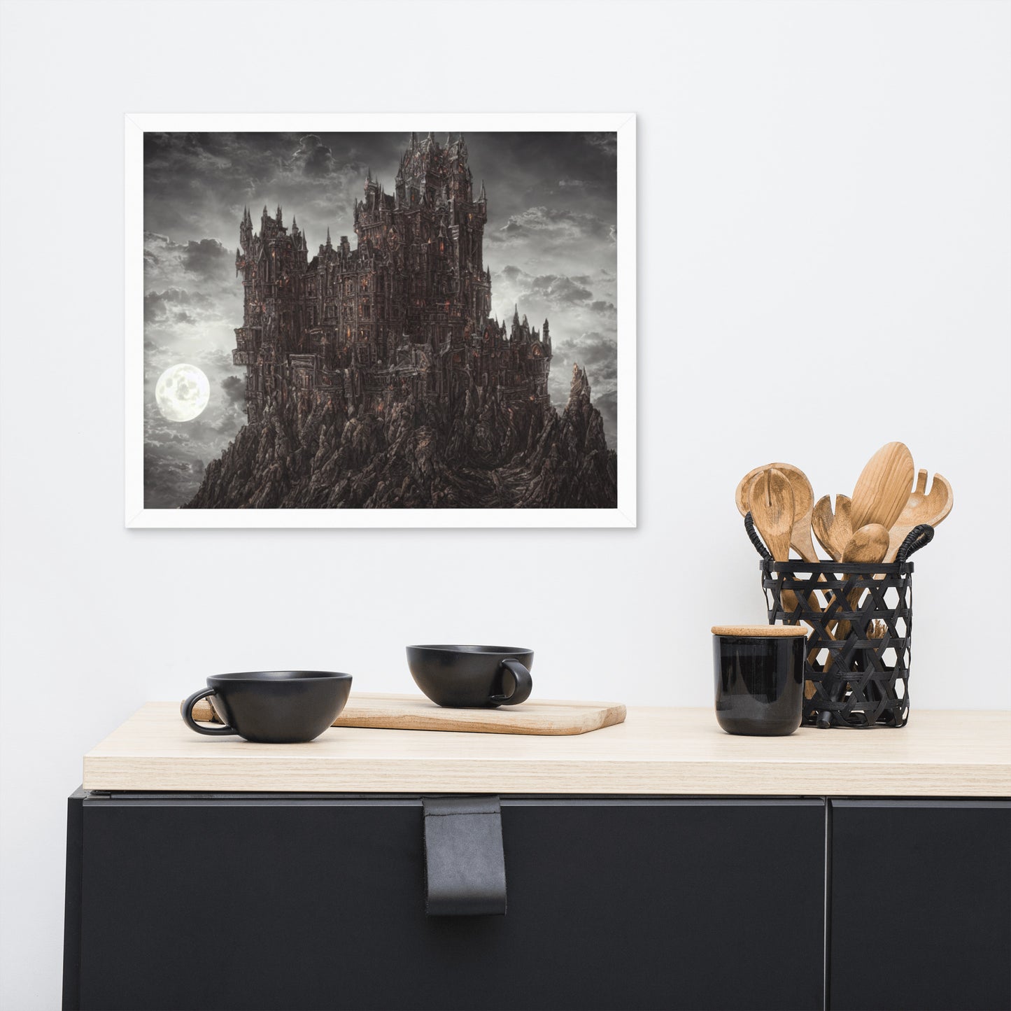 Dusk Castle Framed Poster