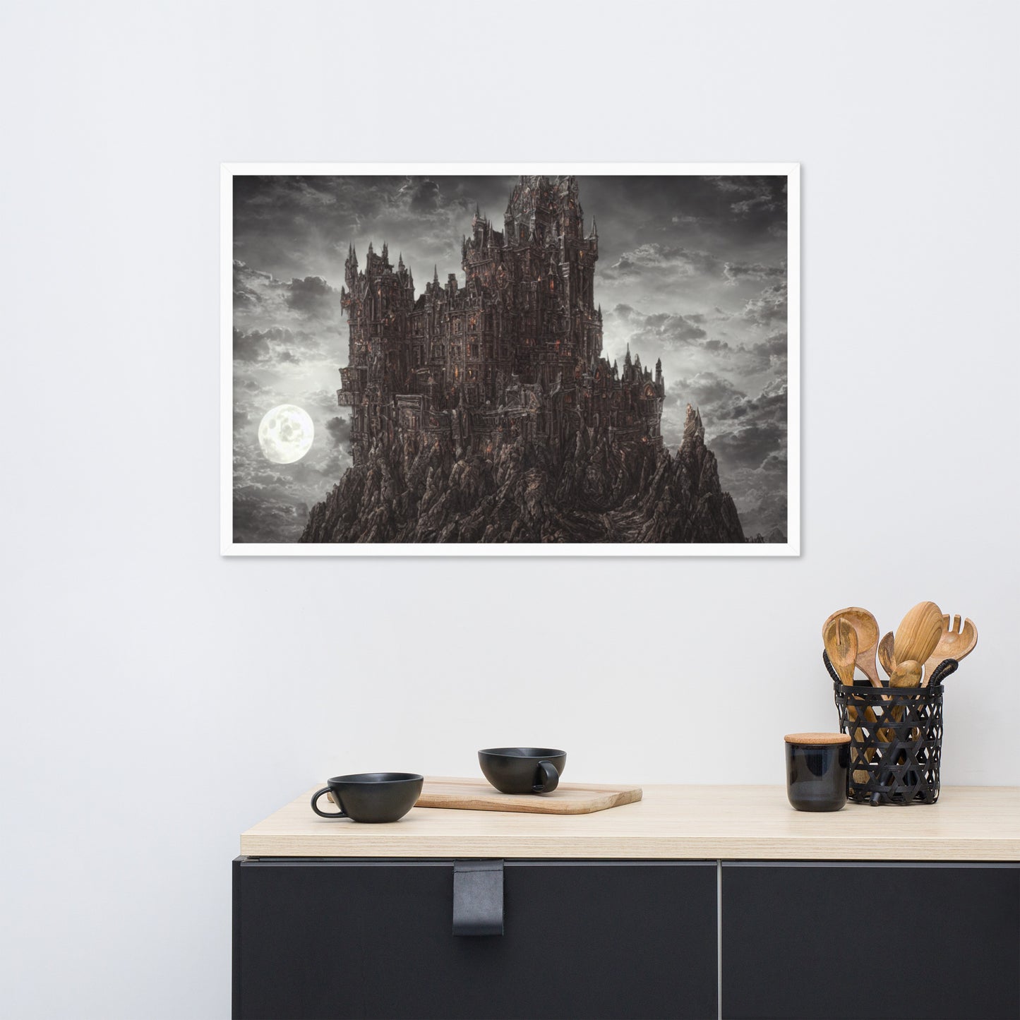 Dusk Castle Framed Poster