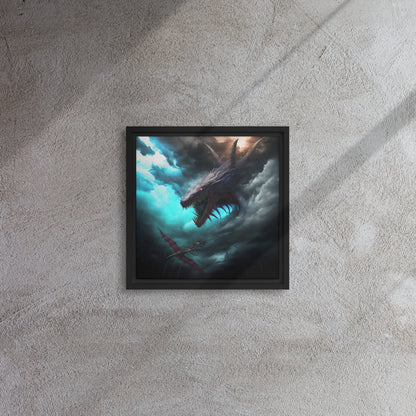 "Dreaded Draco" Framed Canvas