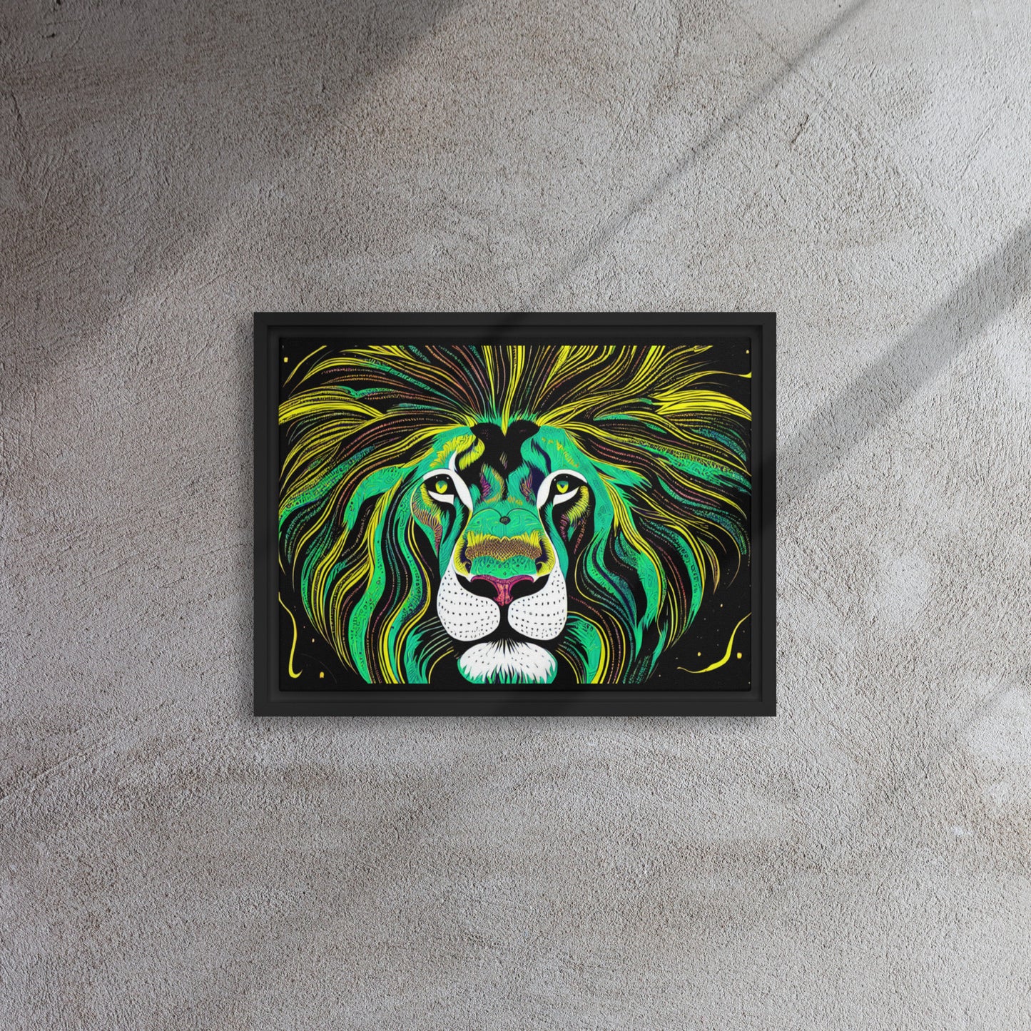 "Are You Lion?" Framed Canvas