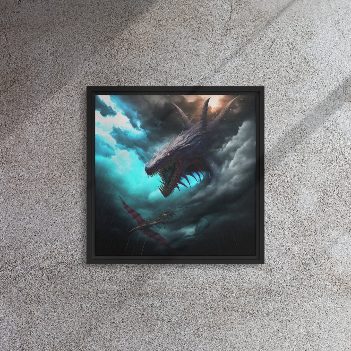 "Dreaded Draco" Framed Canvas